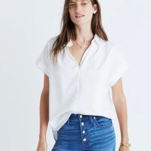 Madewell Central Shirt in Pure White